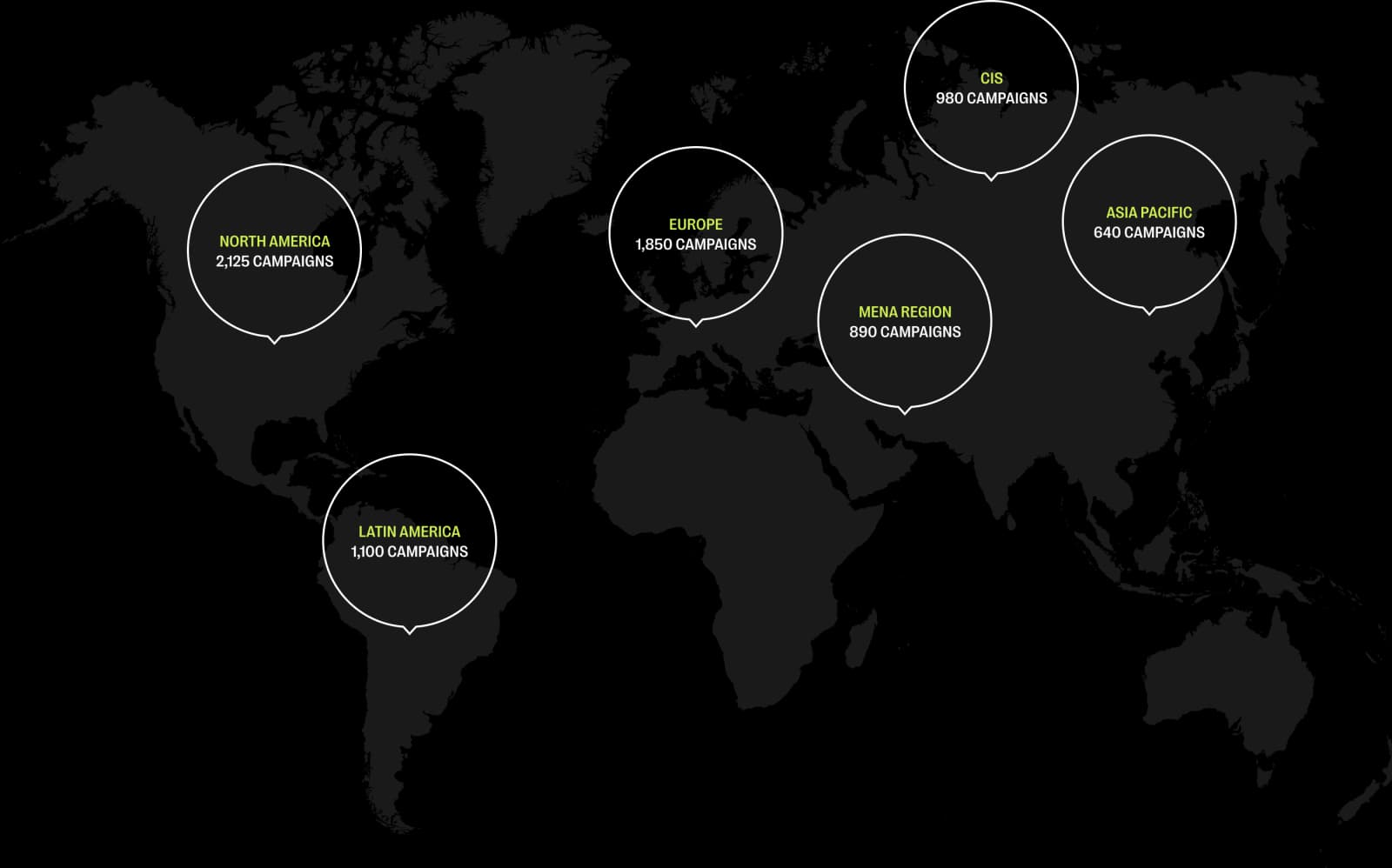 World map highlighting Zorka.Agency's regional expertise