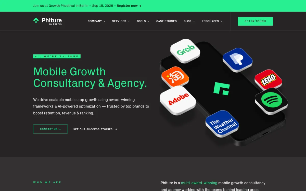 Phiture website, August 2026